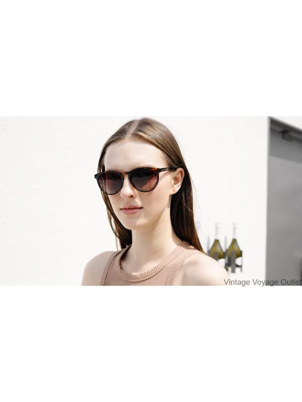 Retro Round Polarized Sunglasses for Women UV400 Protection